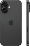 Смартфон Apple A3287 iPhone 16 128Gb черный моноблок 3G 4G 1Sim 6.1" 1179x2556 iOS 18 48Mpix 802.11 a/b/g/n/ac/ax/be NFC GPS Protect
