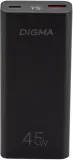 Мобильный аккумулятор Digma DGPF10E 10000mAh QC3.0/PD3.0 45W 4.5A USB-A/USB-C черный (DGPF10E45ABK)