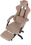 Кресло игровое Knight Lord/F коралловый экомех крестов. пластик подст.для ног