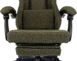 Кресло игровое Knight Lord/F хаки экомех крестов. пластик подст.для ног