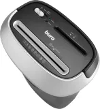 Шредер Buro Office BU-S1201 черный/серебристый с автоподачей (секр.P-3) фрагменты 12лист. 25лтр. скрепки скобы пл.карты CD