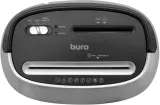 Шредер Buro Office BU-S1201 черный/серебристый с автоподачей (секр.P-3) фрагменты 12лист. 25лтр. скрепки скобы пл.карты CD