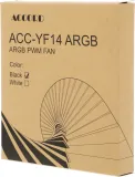 Вентилятор для корпуса Accord ACC-YF14 ARGB 140х140x25 черный 4-pin (ACC-YF14 ARGB BLACK) brown box