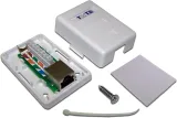 Настенная розетка, 1 порт RJ-45 категории 5е, STP, белая