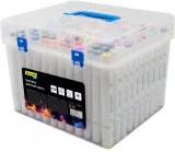 Набор маркеров для скетчинга Silwerhof Idea двойной пиш. наконечник 1-7мм 120цв. (120шт.) пластиковая коробка