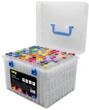 Набор маркеров для скетчинга Silwerhof Idea двойной пиш. наконечник 1-7мм 120цв. (120шт.) пластиковая коробка