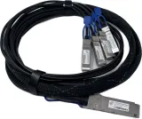 Кабель Future Technologies 100Гбит/с Cu пассив. 3м черный QSFP28-4xSFP28 (FT-QSFP28/4SFP28-CABP-AWG30-3)