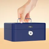 Ящик для денег Deli ET503 9x20x16 синий