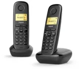 Р/Телефон Dect Gigaset A270 Duo Rus черный (труб. в компл.:2шт) АОН