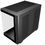 Корпус Bloody BD-CC112 черный без БП mATX 9x120mm 2xUSB3.0 audio bott PSU