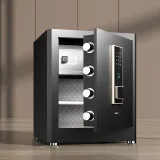 Сейф Deli ET595 электронный/ключевой/биометрический трейзер трейзер-лоток