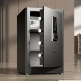 Сейф Deli ET596 электронный/ключевой/биометрический трейзер трейзер-лоток