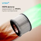 Пылесос Vitek VT-CLS01AQUA 450Вт черный/медный