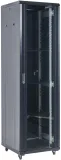 Шкаф серверный Rexant (04-4268-212) напольный 42U 600x800мм пер.дв.стекл металл 2 бок.пан. направл.под винты 800кг черный 230град. IP20 сталь
