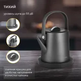 Чайник электрический Hyundai HYK-S5502 1л. 1200Вт титан/титановый корпус: металл