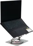 Подставка для ноутбука Digma D-NCP170-1xRGB110-360 17" 240x230x50мм 2xUSB 1x алюминий серый