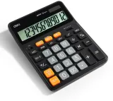 Калькулятор настольный Deli Askend EM999 черный 12-разр. (EM999)