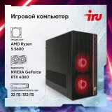 ПК IRU Game 510H6SEA MT Ryzen 5 5600 (3.5) 32Gb SSD512Gb RTX4060 8Gb Free DOS GbitEth 500W черный (2073977)