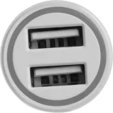 Автомобильное зар./устр. Digma DGC1С 12W 2.4A 2xUSB белый (DGC1C2LX22WH)