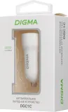 Автомобильное зар./устр. Digma DGC1С 12W 2.4A 2xUSB белый (DGC1C2LX22WH)