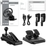 Руль Sven GC-W750 16кноп. (с педалями) черный