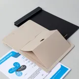 Папка-планшет Deli Nusign ENS503 GREY A4 пенополипропилен серый на подставке