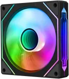 Вентилятор для корпуса Bloody CF-12 LCD ARGB 120х120x25 черный 4-pin 32дБ (упак.:1шт) (CF-12-ARGB120-BK) Ret