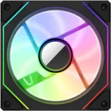 Вентилятор для корпуса Bloody CF-12 LCD ARGB 120х120x25 черный 4-pin 32дБ (упак.:1шт) (CF-12-ARGB120-BK) Ret