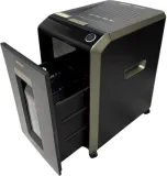 Шредер Office Kit SA200С 3,8x10 черный/серый с автоподачей (секр.P-4) фрагменты 220лист. 40лтр. скобы пл.карты