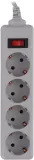 Сетевой фильтр Buro 400SL-1-G 1.5м (4 розетки) серый (пакет ПЭ)