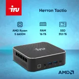 Неттоп IRU Tactio 525 Ryzen 5 6600H (3.3) 16Gb SSD512Gb 660M без ОС GbitEth WiFi BT черный (2099145)