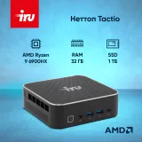 Неттоп IRU Tactio 525 Ryzen 9 6900HX (3.3) 32Gb SSD1Tb 680M Windows 11 Pro GbitEth WiFi BT черный (2099147)
