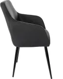 Кресло Бюрократ CH-380F черный эко.кожа на ножках металл