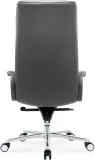 Кресло руководителя Cactus CS-LGR-DUBLIN темно-серый сиденье темно-серый кожа крестов. алюминий