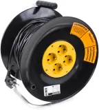 Удлинитель силовой PROconnect STANDARD (11-7604) 3x1.0кв.мм 4розет. 20м ПВС 10A катушка черный