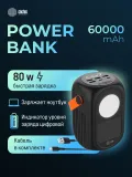 Мобильный аккумулятор Cactus CS-PBFSUD-60000 60000mAh 80W 4.5A черный
