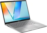 Ноутбук Asus VivoBook S14 S3407CA-LY098 Core Ultra 5 225H 16Gb SSD512Gb Intel Arc 130T 14" IPS WUXGA (1920x1200) без ОС silver WiFi BT Cam (90NB16J1-M00770)