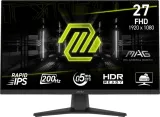 MSI MAG 272F 27" 16:9 FHD(1920x1080) Rapid IPS, 0,5ms(GTG), 3000:1, 100M:1, 300nit, 178/178, HDMI 2.0b, DP 1.2a, Tilt,VESA,200Hz,Black,1y w-ty