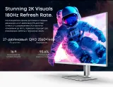Моноблок Chuwi Unitech 27 27" 2K Ryzen 5 6600H (0.8) 16Gb SSD512Gb 660M Windows 11 Pro GbitEth WiFi BT 48W клавиатура мышь Cam черный 2560x1440