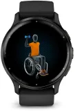 Смарт-часы Garmin Venu 3 1.4" AMOLED корп.черный рем.черный (010-02784-01)