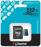 Флеш карта microSDXC 512GB Kingston SDCG4/512GB Canvas Go! Plus V10 A2 + adapter