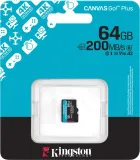 Флеш карта microSDXC 64GB Kingston SDCG4/64GBSP Canvas Go! Plus V30 A2 w/o adapter