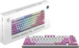 Keyboard MSI FORGE GK600 TKL, Wireless, Mechanical Linear Switches, RGB LED, 4000mA/h, Violet