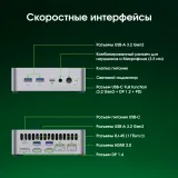 Неттоп Digma Pro Minimax X5 i7 13620H (2.4) 16Gb SSD512Gb UHDG Windows 11 Pro GbitEth WiFi BT 100W серебристый (DPP7-ADXW01)