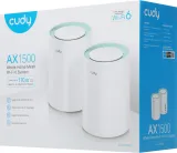Бесшовный Mesh роутер Cudy M1500 AX1500 10/100/1000BASE-TX (упак.:2шт)
