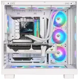 Система водяного охлаждения Thermaltake MAGFloe 420 Ultra Snow ARGB Soc-AM5/AM4/1200/1700/1851 белый 4-pin 34.5dB Al+Cu LCD Ret (CL-W452-PL14SW-A)