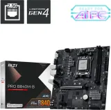 Материнская плата MSI PRO B840M-B SocketAM5 AMD B840 2xDDR5 ATX AC`97 8ch(7.1) 2.5Gg RAID+VGA+HDMI