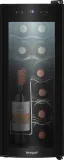 Винный шкаф Weissgauff WWC-12 Bottle 1-нокамерн. черный