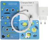 Умная колонка Yandex Станция Лайт 2 без часов Алиса синий 6W 1.0 BT/Wi-Fi 10м (YNDX-00028BLU)