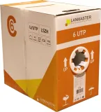 Кабель информационный Lanmaster LAN-6EUTP-PT-LSZH-GY кат.6 UTP 4 пары 23AWG LSZH внутренний 305м серый